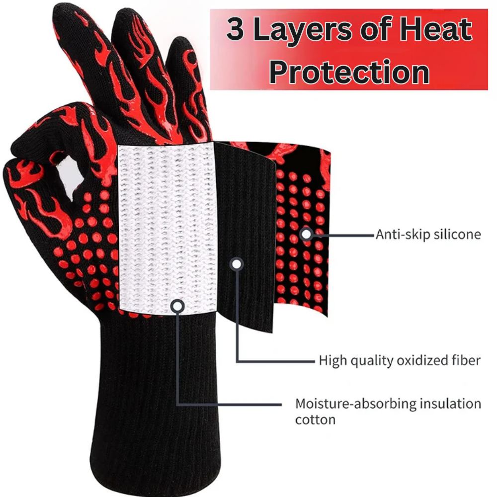 InfernoGrip™ BBQ Gloves